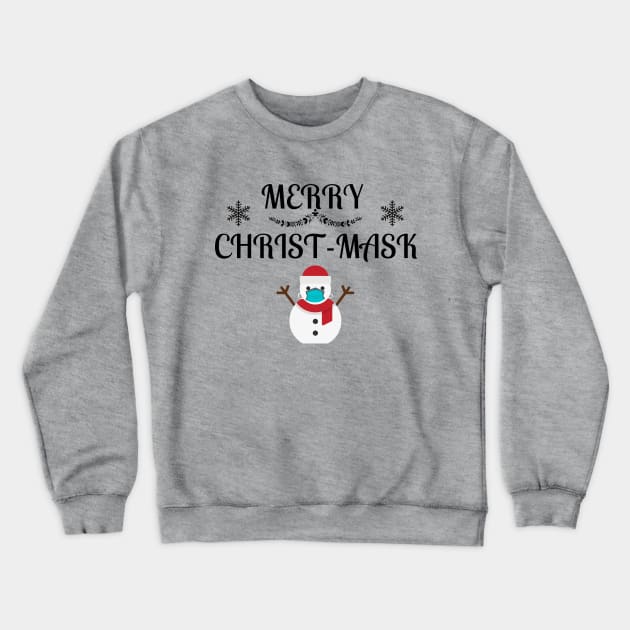 Merry Christmask Quarantine Crewneck Sweatshirt by NickDsigns